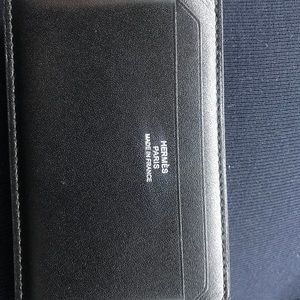 Hermes card holder leather